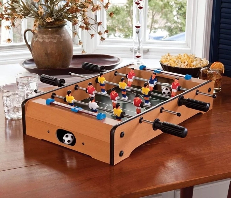 Mini jogo de mesa de futebol máquina de madeira máquina de madeira