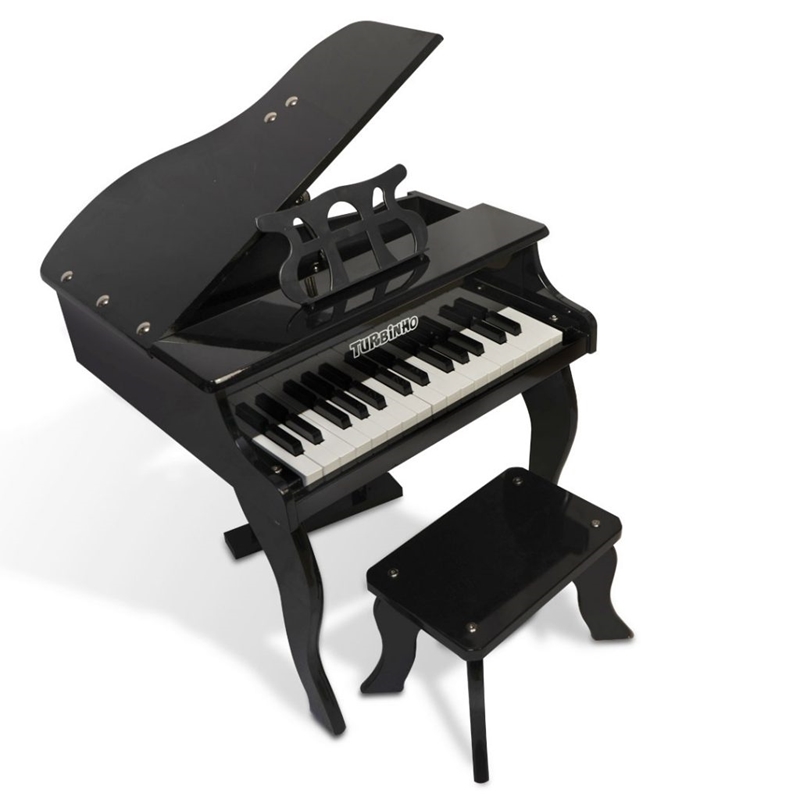 PIANO DE CAUDA MUSICALLE INFANTIL MARROM - Compre Agora!