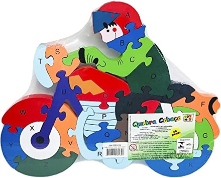 Jogo Quebra Cabeça Infantil Motos Kids 4 Em 1 Puzzle 400 Pçs